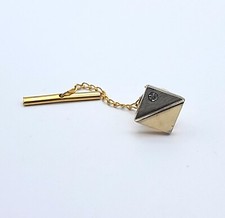 Tie Pin Tie Tack Two Tone Gold