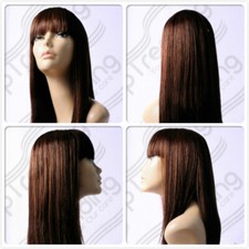 HIGH HEAT RESISTANT HAIR BROWN