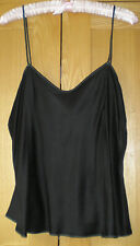 Sulis Womens Black Silk Camisole XL Size 24 Fits 42 inch Bust