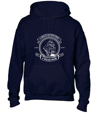 SKILLED SAILOR HOODY HOODIE YACHT SAILING DESIGN BOAT FAN GIFT CLOTHING PRESENT
