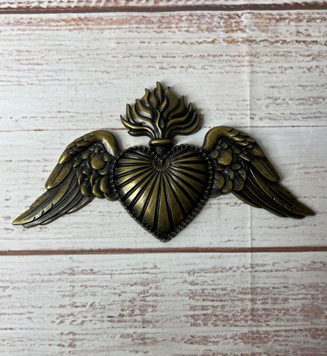 Antique gold winged sacred - winged,