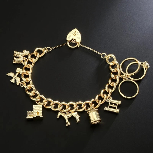 9ct gold belcher - gold,