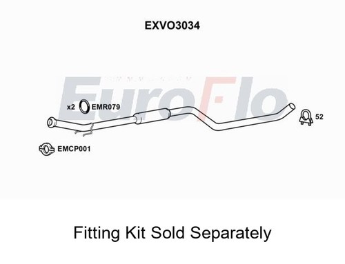 Rear muffler silencer insert - rear,
