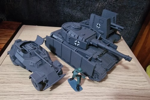 Panzer sdkfz 222 bison i - iv, &