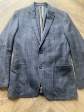 Moss Bros Blue/Navy Check