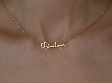 Personalised Name Pendant 925 Silver Name Necklace  • Jewellery Gift For Her •