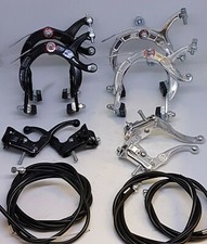 BMX Brakes Set - COMPLETE Old school style calipers & mx levers - Like Dia Compe