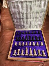 Carved Chess Set Soap Stone
