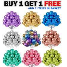 CHROME BALLOONS 12" METALLIC