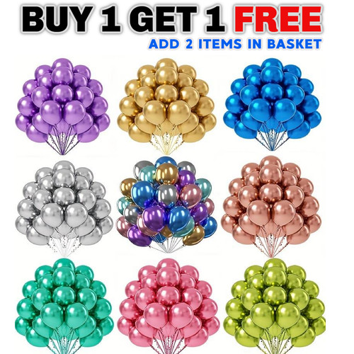 Chrome balloons metallic - 12",