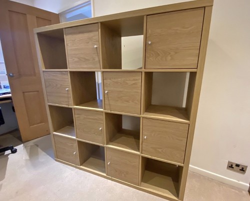 Ikea kallax oak effect - ikea, 4x4