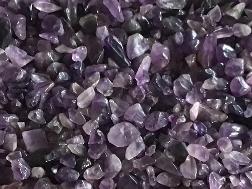 Amethyst gemstone chips 250g - chips,