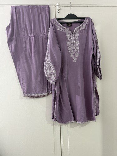 Asian lilac dress suit - dress,