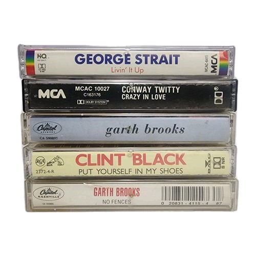 Vtg mixed country music - 5x,