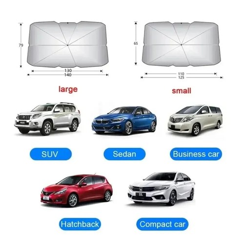Foldable car windshield - car, sun