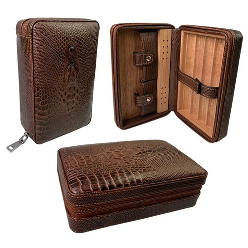 Cigar tubes leather travel - tubes,