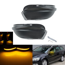 2 For VW Scirocco 08-18 Jetta 10-17 Dynamic Door Wing Mirror LED Indicator Light