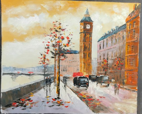 Original large oil - original, on