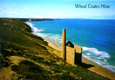 Postcard Wheal Coates Tin and