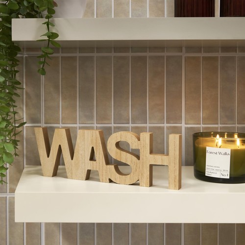 Ohs wash sign bathroom - sign, decor