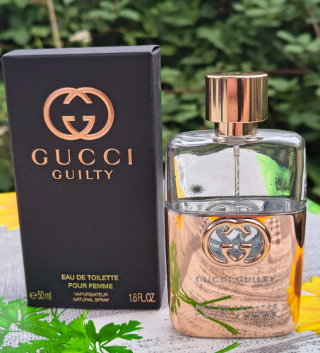 Empty perfume bottle - perfume, gold