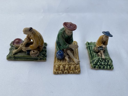 Vintage chinese shiwan - mud, men