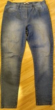 TU Blue Denim Elasticated Waist Jeans Jeggings Size 16