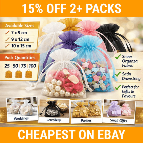 Organza gift bags drawstring - gift,