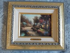 Thomas Kincade Cobblestone Lane Print Framed Picture