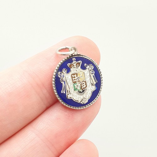 Antique solid silver enamel - solid,