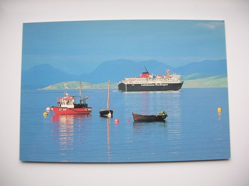 Isle mull postcard car - of,
