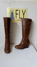 Fly London Leather Knee Boots