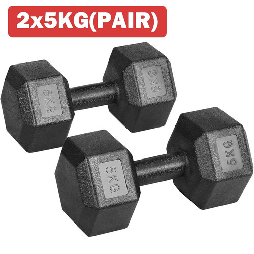 5kg hex dumbbells weight - hex,