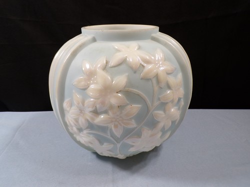 Phoenix glass vase blue - -, w/