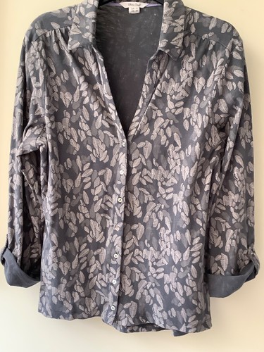 Seasalt shirt grey with leaf