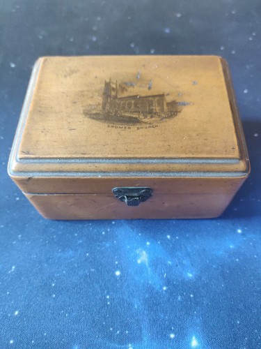 Antique mauchline ware cromer - mauchline,