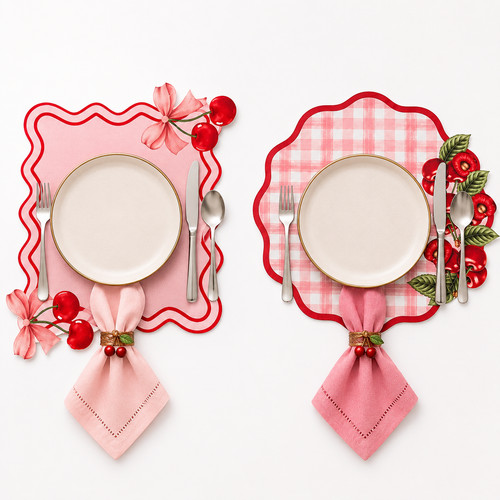 Piece set dinner placemat - piece,