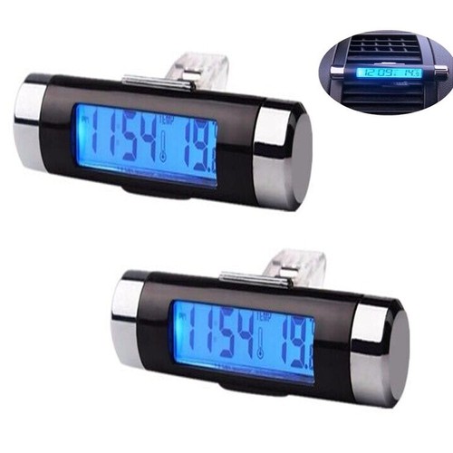 2pcs car thermometer clock - thermometer,