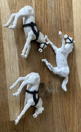 Timpo toys white horses - toys,