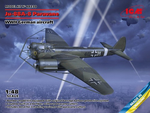 Icm junkers 88a 8 - 1/48,