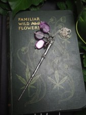 Witches wand charm pendant - witches,