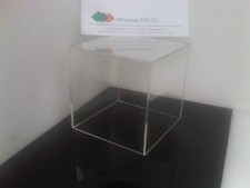 Display cube tray - tray, clear