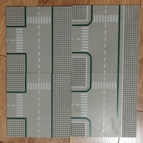 Lego grey road - 4x,