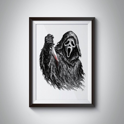 Ghostface scream horror wall - ghostface,