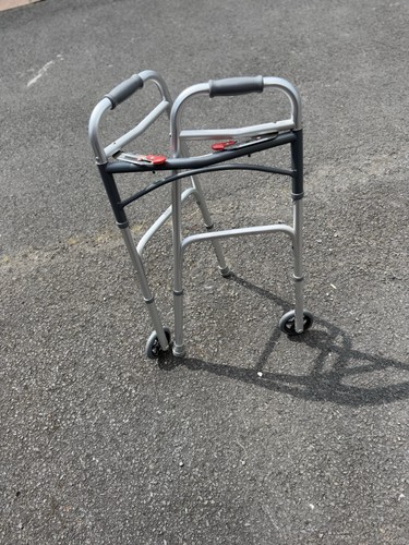 Walking frame with - walking, wheels
