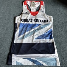 Team GB New Women’s Adidas Sports Top Vest Uk 8  10