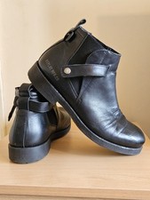 Replay MFG.CO Mens Ankle Chunky Outsole Leather Chelsea Boot In Black UK 10