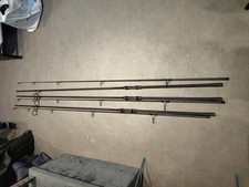  Sonik dominator x 12 ft 3.25lb TC 50mm Butt Ring Carp Fishing Rod X3