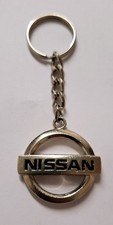 NISSAN VINTAGE METAL KEYRING KEYCHAIN FOB. MICRA NAVARA X-TRAIL JUKE. 350Z 370Z.