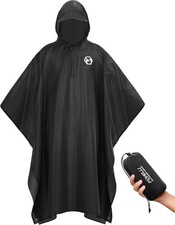 Foxelli Hooded Rain Poncho for